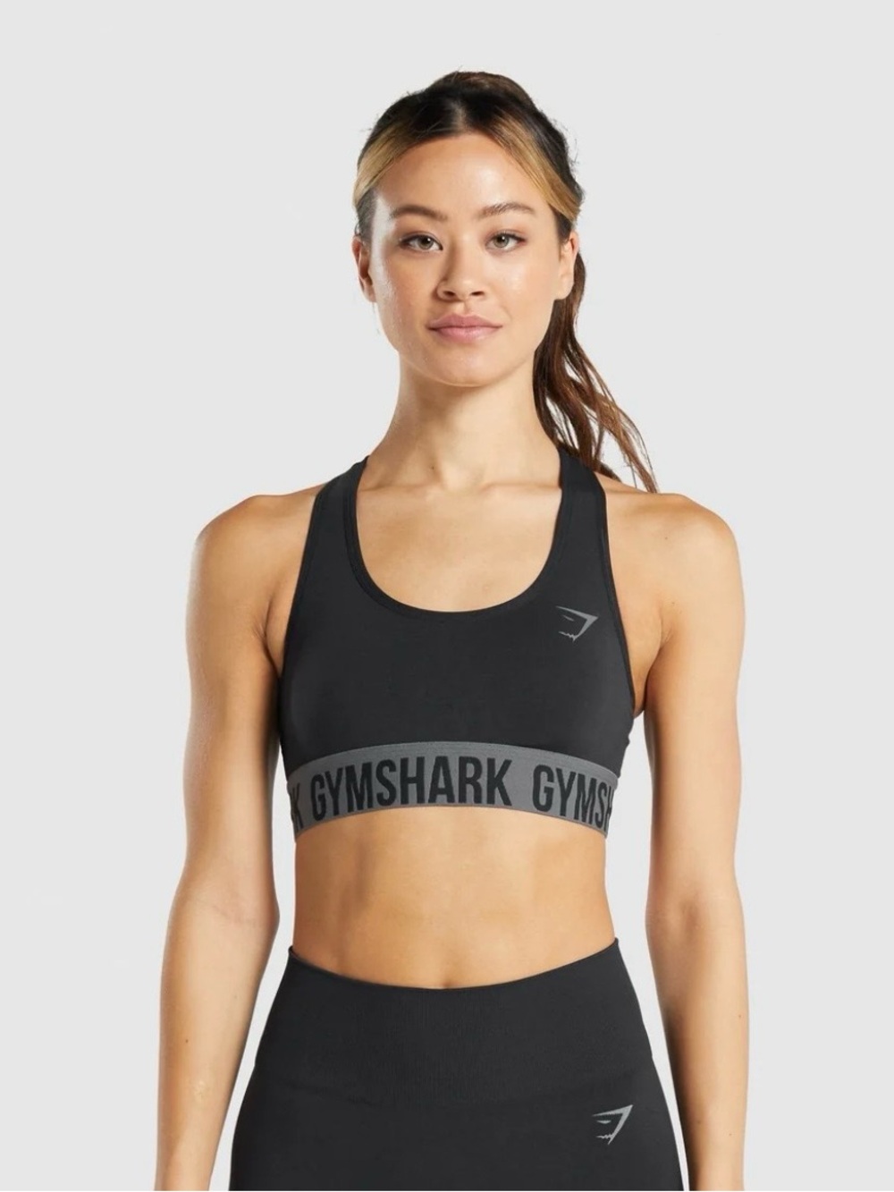 Gymshark Fit Seamless Black Sports Bra Small